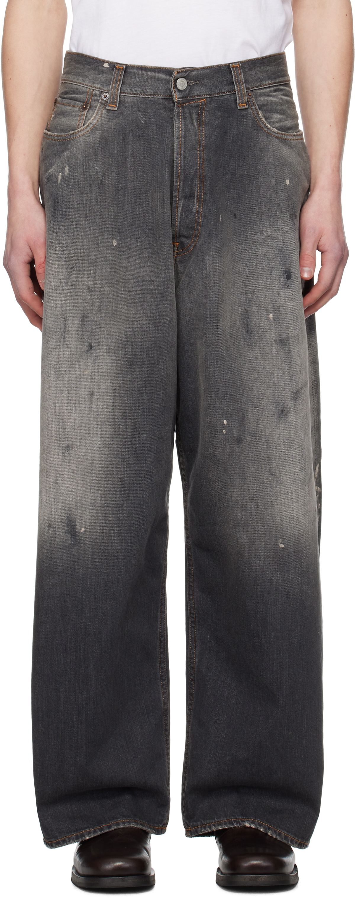 パンツ Acne Studios Super Baggy Fit 2023F black Acne Studios - 2023F Super Baggy Fit Jeans in Black