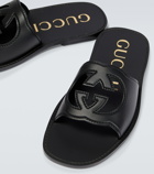Gucci - Interlocking G leather slides