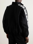 SAINT Mxxxxxx - Appliquéd Logo-Embroidered Shell Jacket - Black