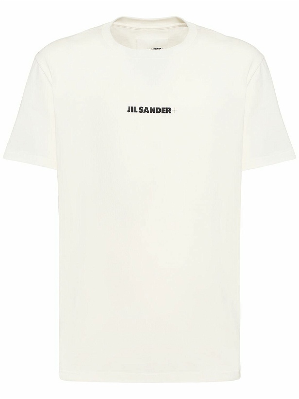 Photo: JIL SANDER - Cotton Jersey Logo T-shirt