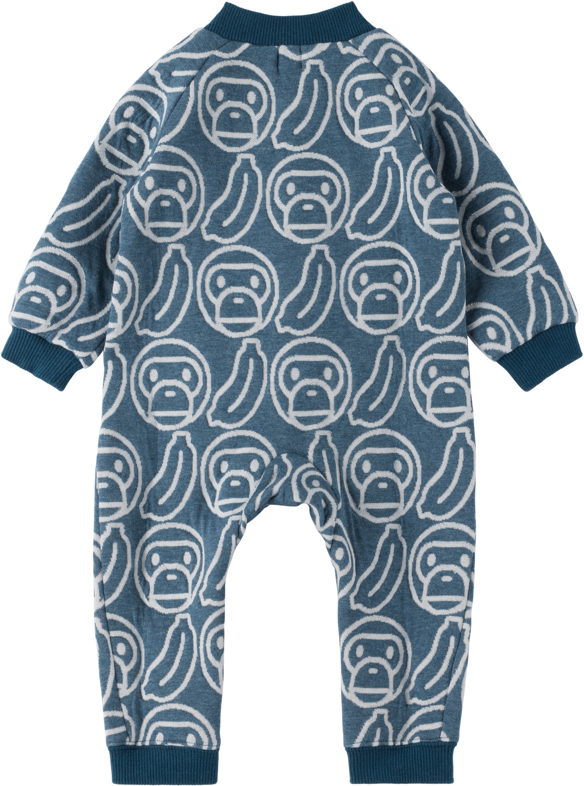 BAPE Baby Navy Banana Milo Knit Romper A Bathing Ape