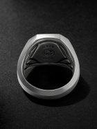 David Yurman - Streamline® Sterling Silver Diamond Signet Ring - Silver