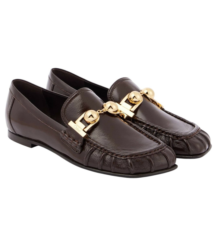 Photo: Chloé Miles embellished leather loafers