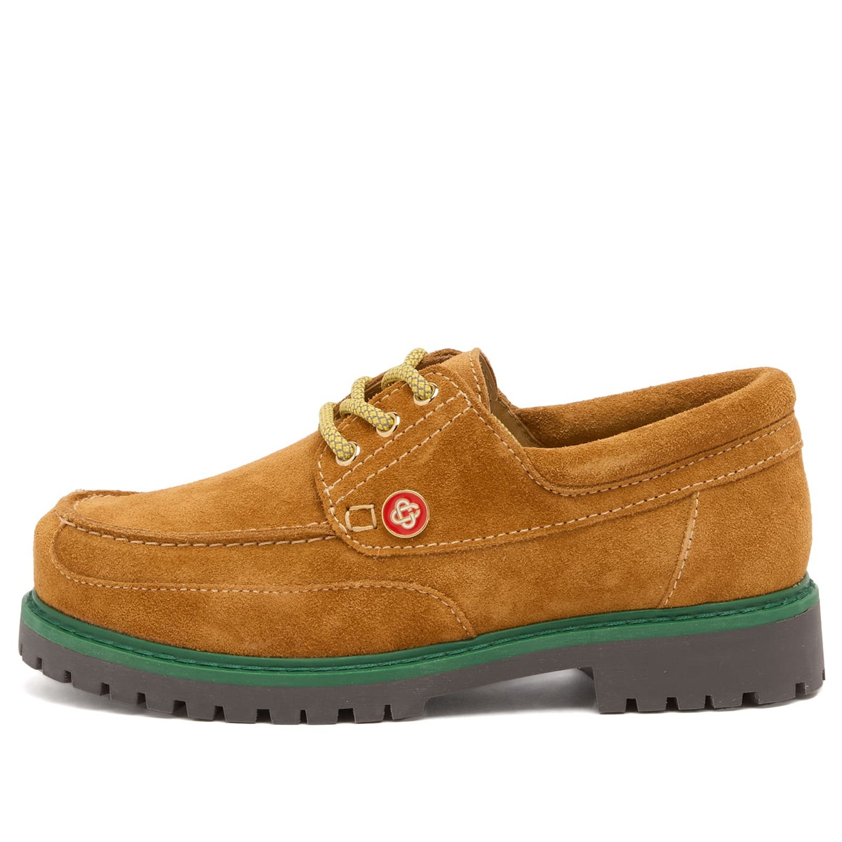 Casablanca Women's Boat Shoe in Leather Beige