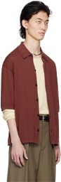 LEMAIRE Red Button Shirt