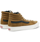 Vans - OG SK8-Hi LX Leather-Trimmed Nubuck High-Top Sneakers - Brown