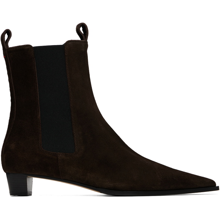 Photo: Aeyde Brown Kiki Suede Chelsea Boots
