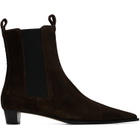 Aeyde Brown Kiki Suede Chelsea Boots