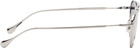 Jil Sander Silver Oliver Peoples 'Edition 1' Aviator Sunglasses