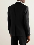 Versace - Logo-Appliquéd Wool and Mohair-Blend Suit Jacket - Black