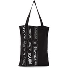 Y-3 Black Slogan Tote