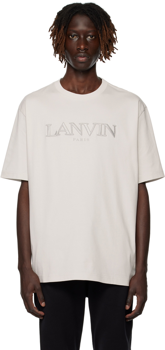 Lanvin Gray Classic Curb T-Shirt Lanvin