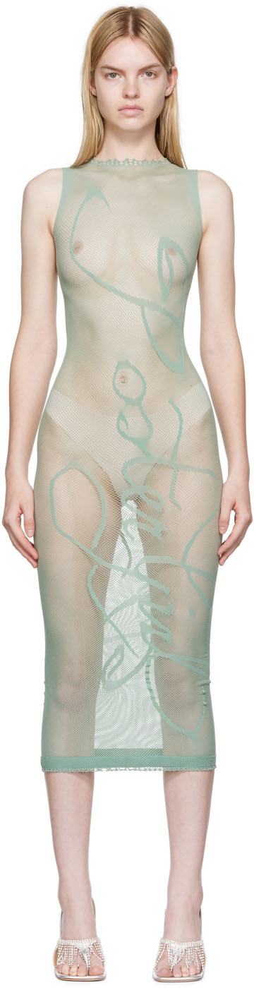 Poster Girl SSENSE Exclusive Green Midi Dress Poster Girl Poster Girl SSENSE Exclusive Green Midi Dress Poster Girl