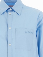 Valentino Logo Embroidery Poplin Shirt