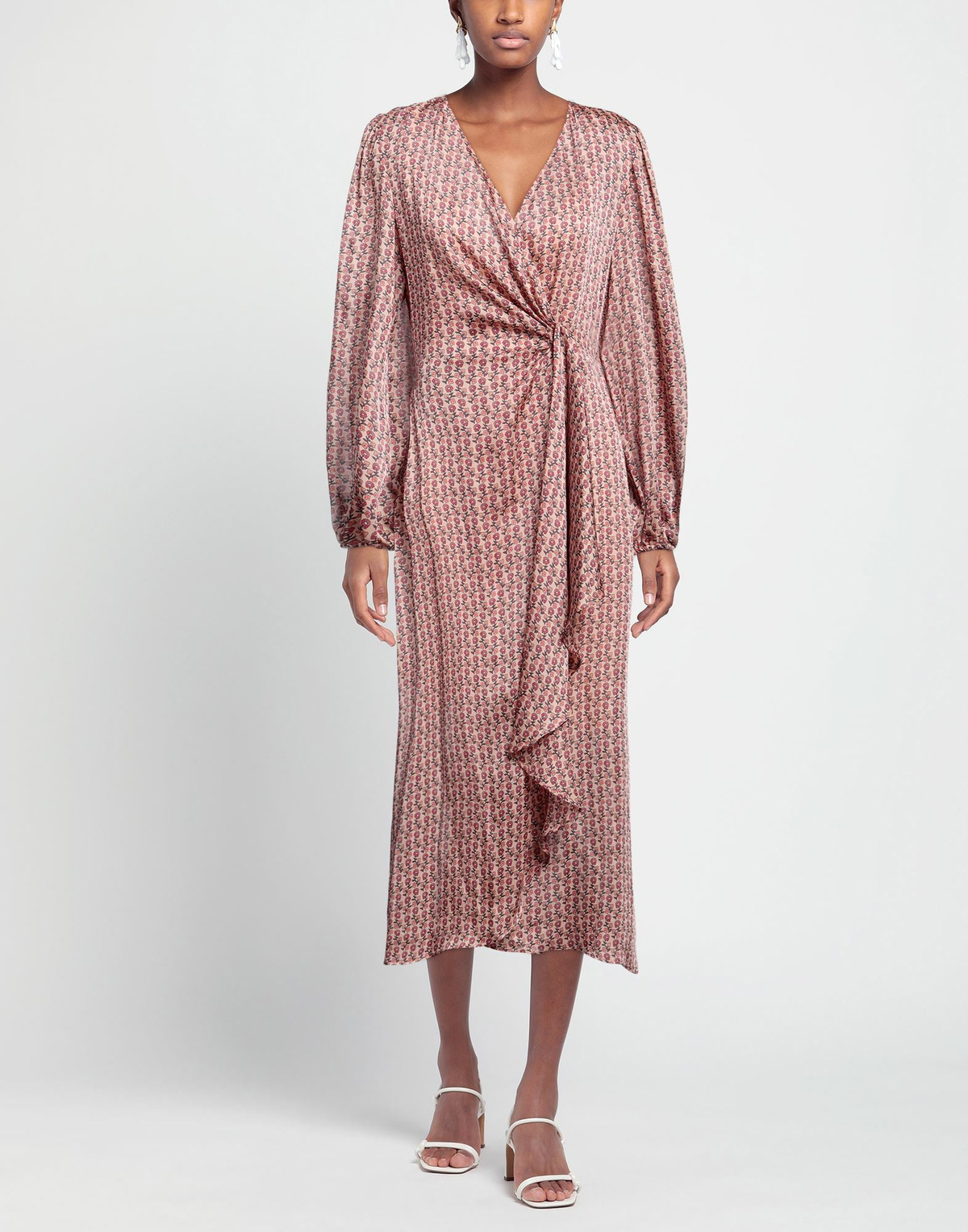 Maje Womens Midi dress Blush