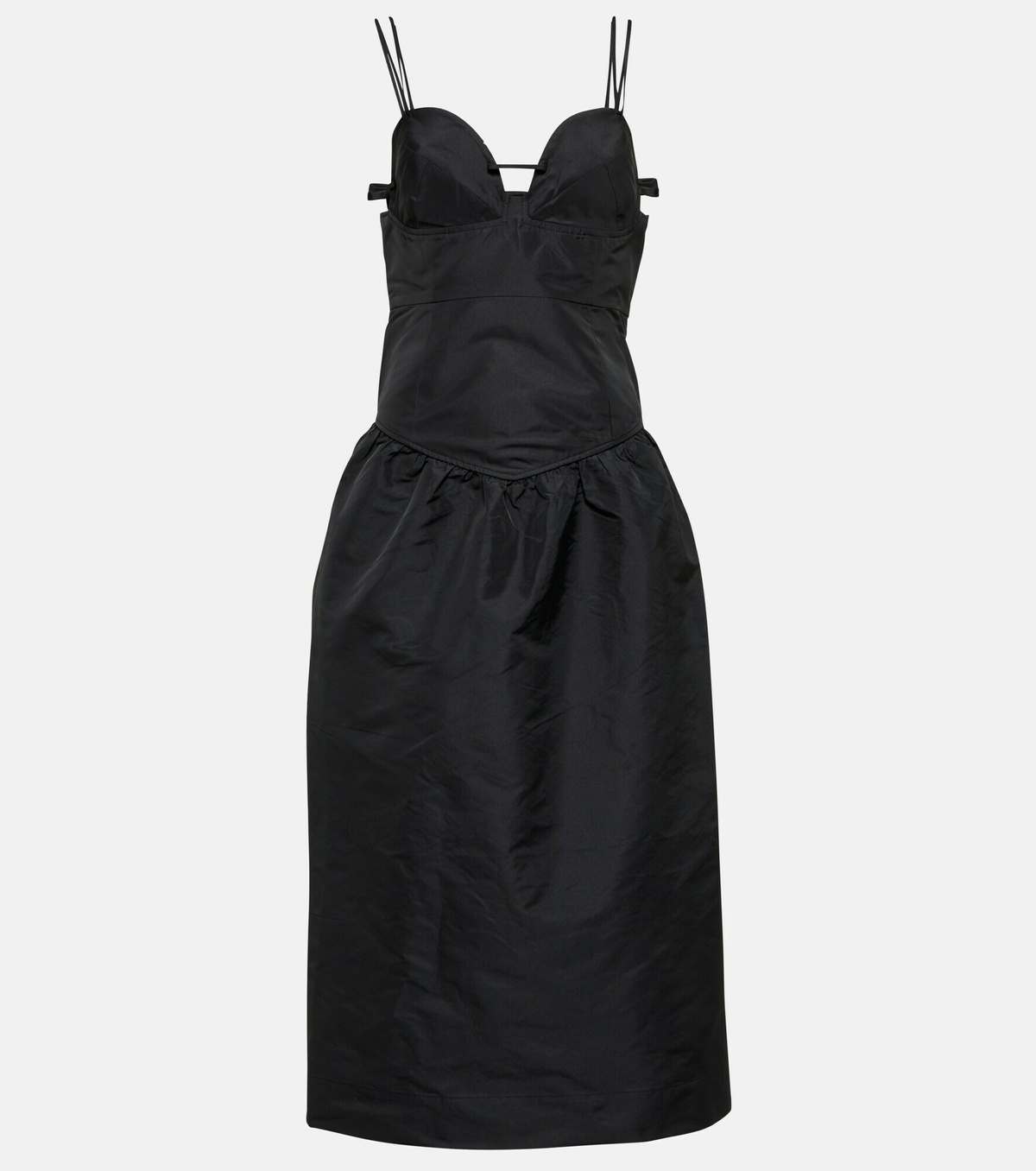 Ganni - Taffeta midi dress GANNI