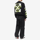 Off-White Men's Opposite Arrow Boxy Crew Neck Sweat in Black