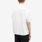 Norse Projects Men's Ivan Oxford Monogram Short Sleeve Shirt in White