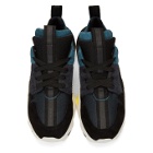 Unravel Blue and Black Low Sneakers