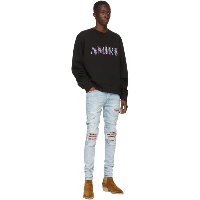 Amiri discount floral sweatshirt