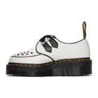 Dr. Martens White Sidney Chunky Wedge Derbys