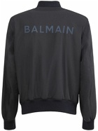 BALMAIN - Logo Zipped Nylon Bomber Jacket