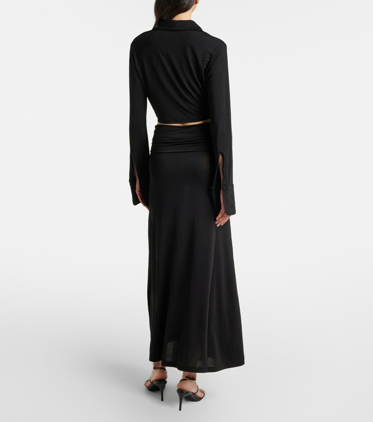Aya Muse Freya draped maxi skirt