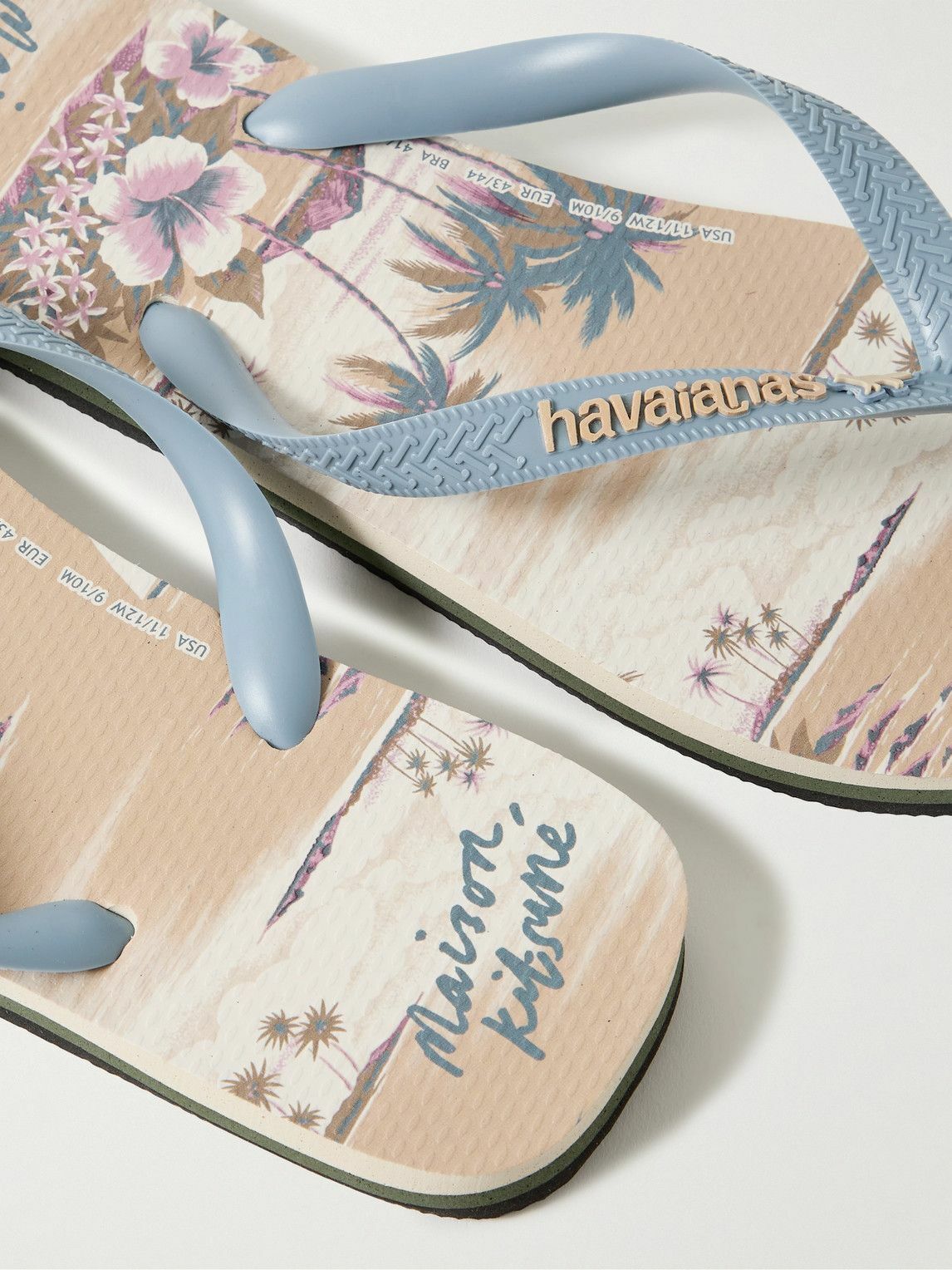 公式通販サイトセール Logo-Print Havaianas - Kitsuné Maison PVC Flip Rubber and ニット/セーター