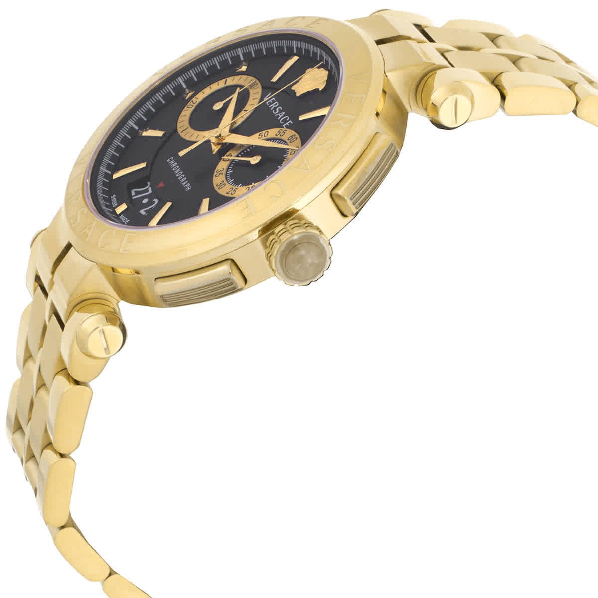 Versace Aion Chronograph Quartz Black Dial Mens Watch VE1D02823