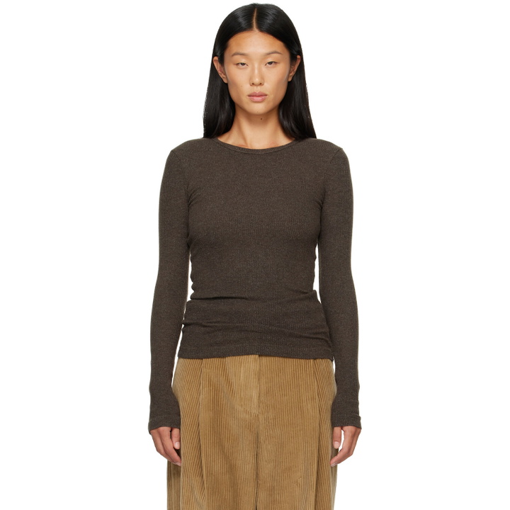Photo: AGOLDE Khaki Delphi Slim T-shirt
