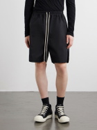 Rick Owens - Boxer Straight-Leg Cotton-Blend Canvas Drawstring Shorts - Black