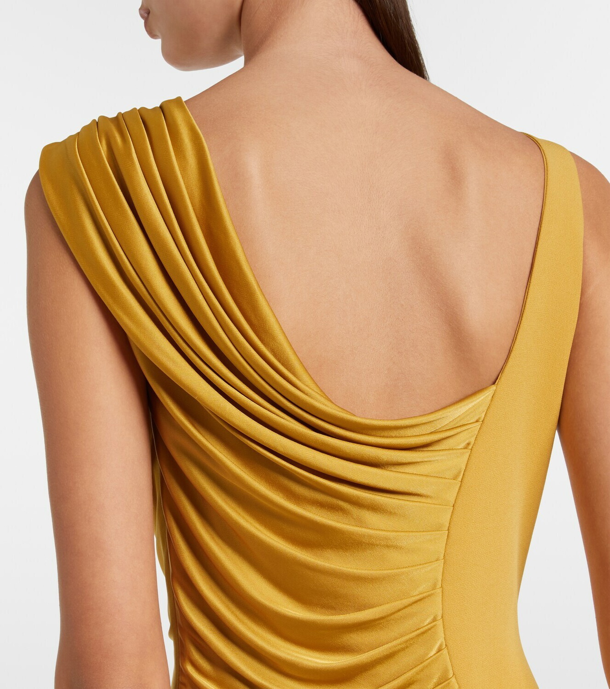 Versace Medusa '95 draped jersey gown