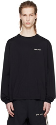 Palm Angels Black Embroidered Long Sleeve T-Shirt