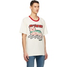 Gucci Off-White Cat Print Oversize T-Shirt