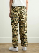 Nike - ACG Smith Summit Straight-Leg Convertible Camouflage-Print Belted Canvas Cargo Trousers - Green