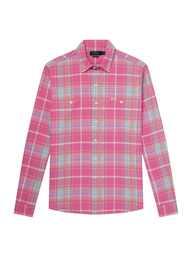 white christmas dresses Polo Ralph Lauren Casual classic-fit plaid shirt Green - Men main image 1