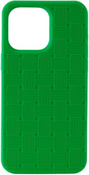 Bottega Veneta Green Intreccio iPhone 15 Pro Max Case