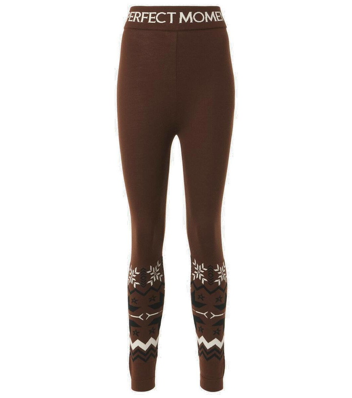 Photo: Perfect Moment Nordic intarsia high-rise wool leggings