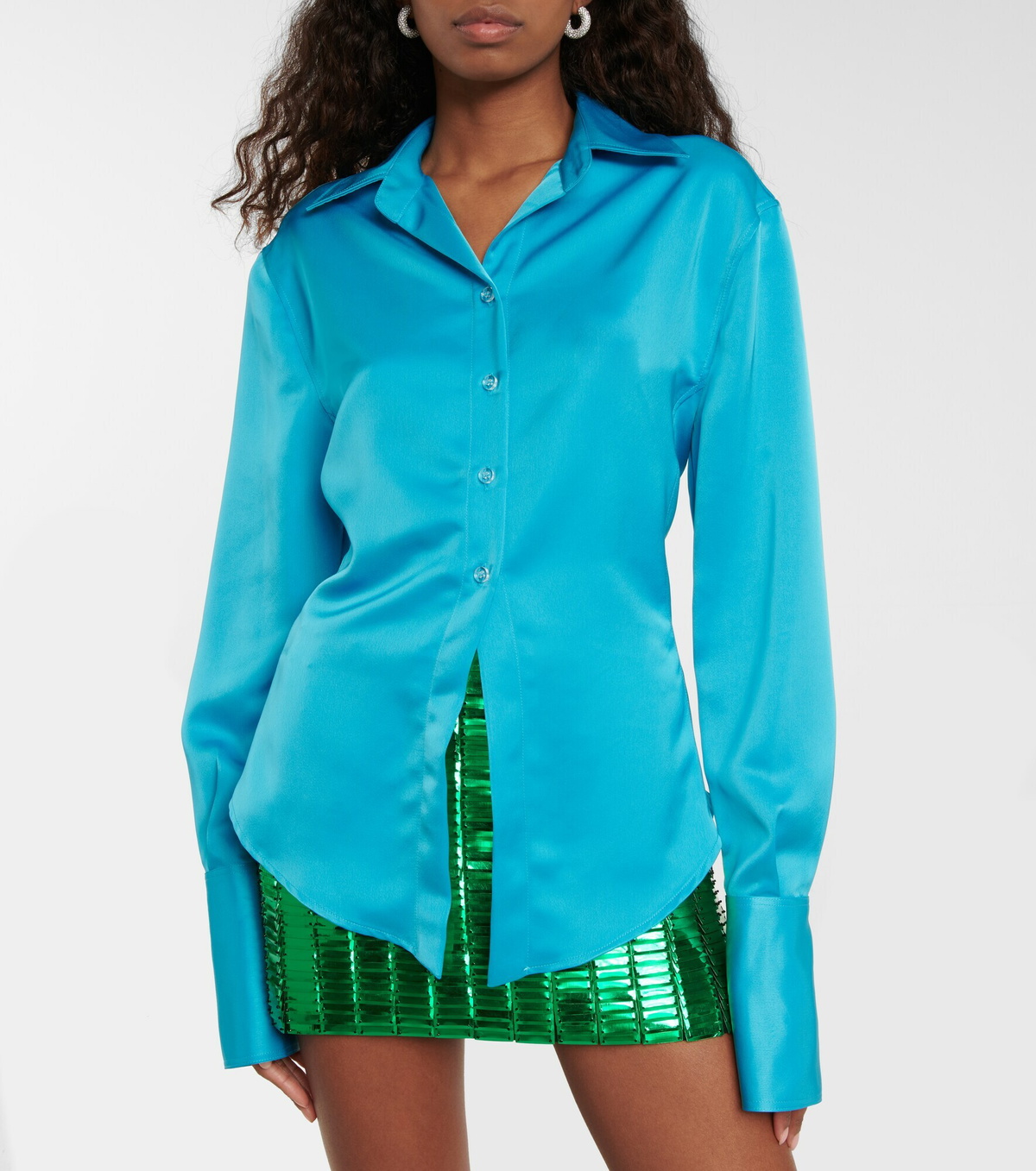The Attico - Satin shirt