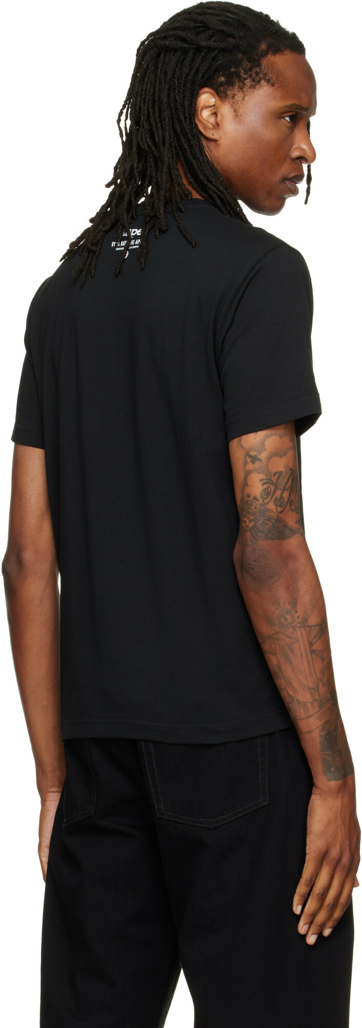 AAPE by A Bathing Ape Black Basic T-shirt