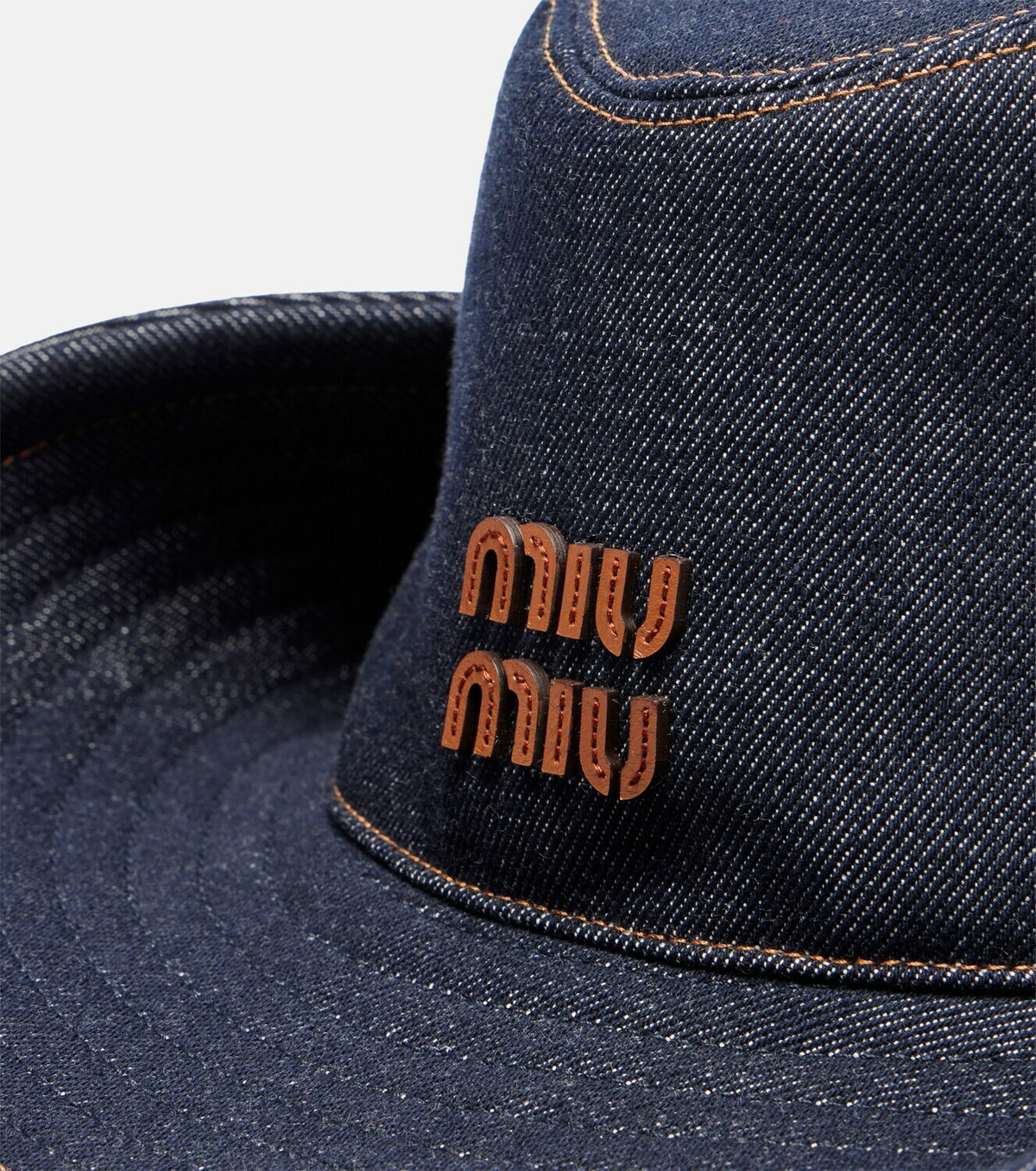 Miu Miu Denim cowboy hat
