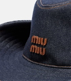 Miu Miu Denim cowboy hat