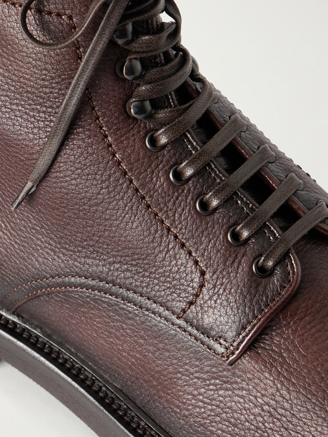 Officine Creative - Hopkins Flexi 203 Leather Lace-Up Boots - Brown