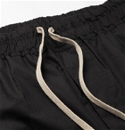 Rick Owens - Cropped Cotton-Poplin Drawstring Trousers - Black