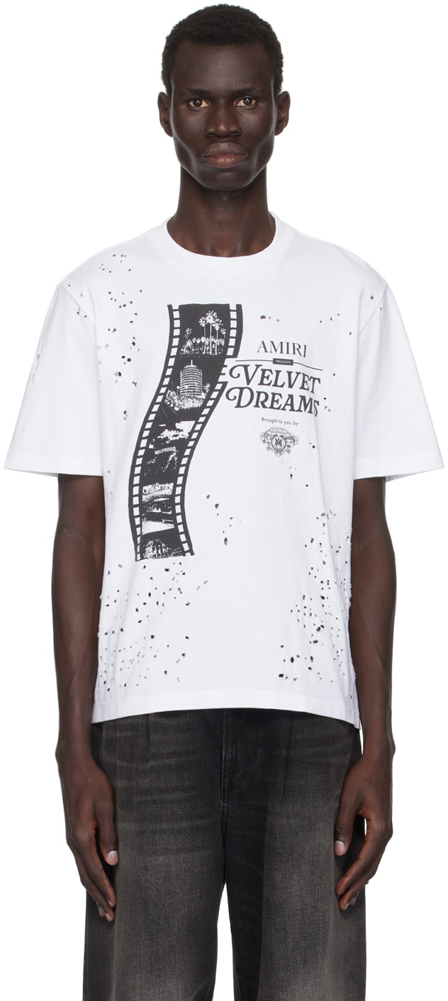 AMIRI White Film Shotgun T-shirt Amiri