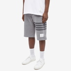 Thom Browne Men's Tonal 4 Bar Sweat Short in Medium Grey