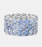 Bucherer Fine Jewellery Ocean Breeze 18kt white gold ring with sapphires