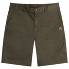 A Bathing Ape Men's One Point Chino Shorts in Olive