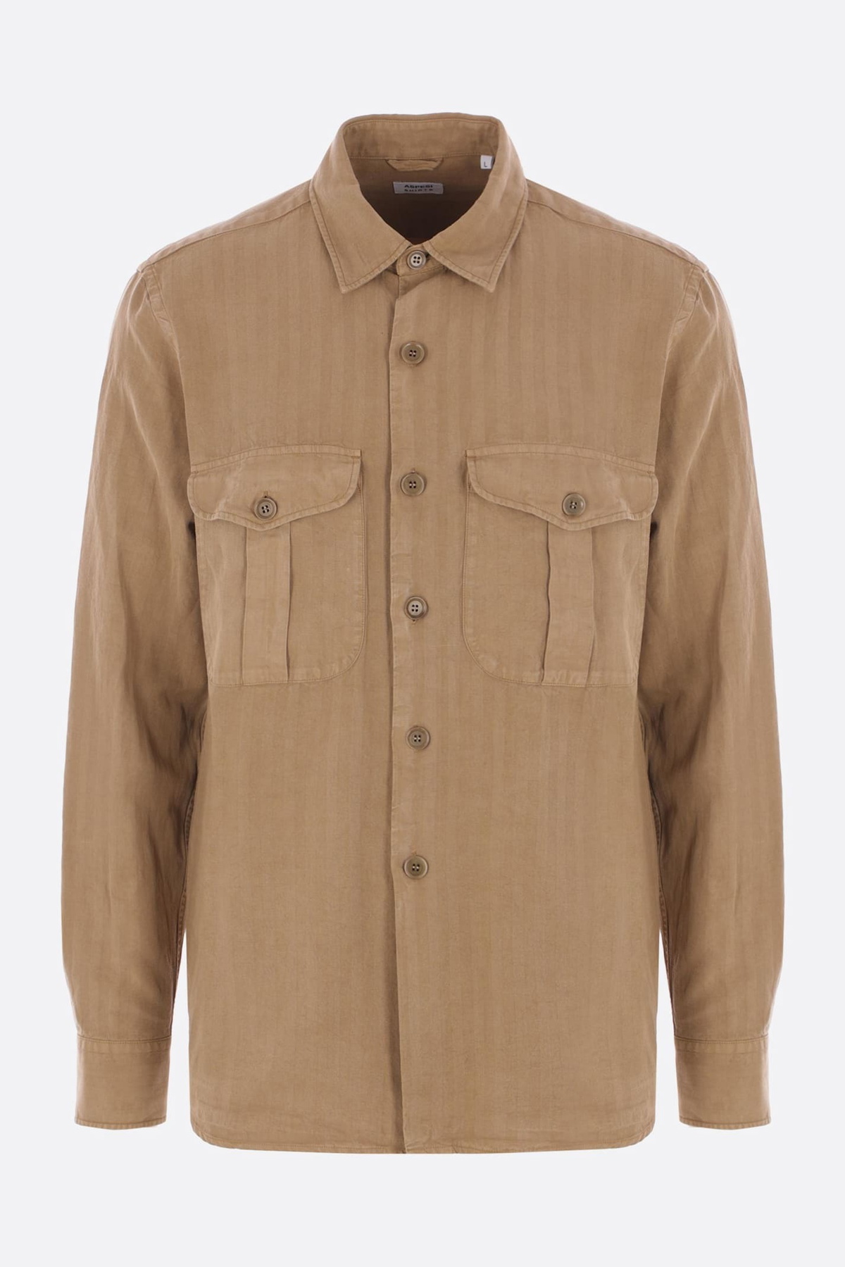 Aspesi Glenn Shirt In Linen Blend