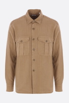 Aspesi Glenn Shirt In Linen Blend